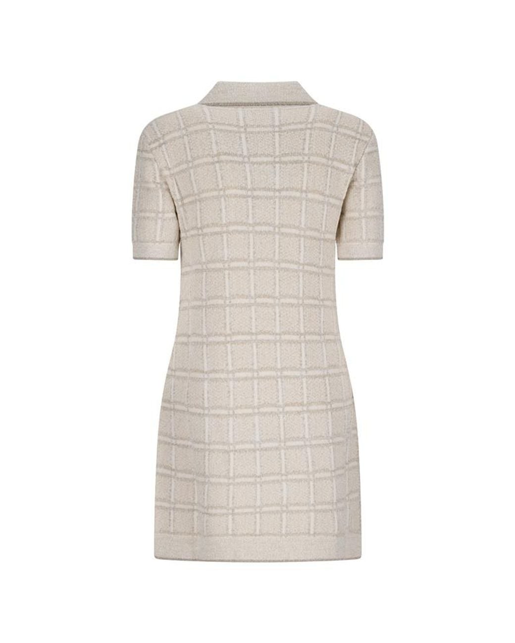 Gucci White Plaid Dress