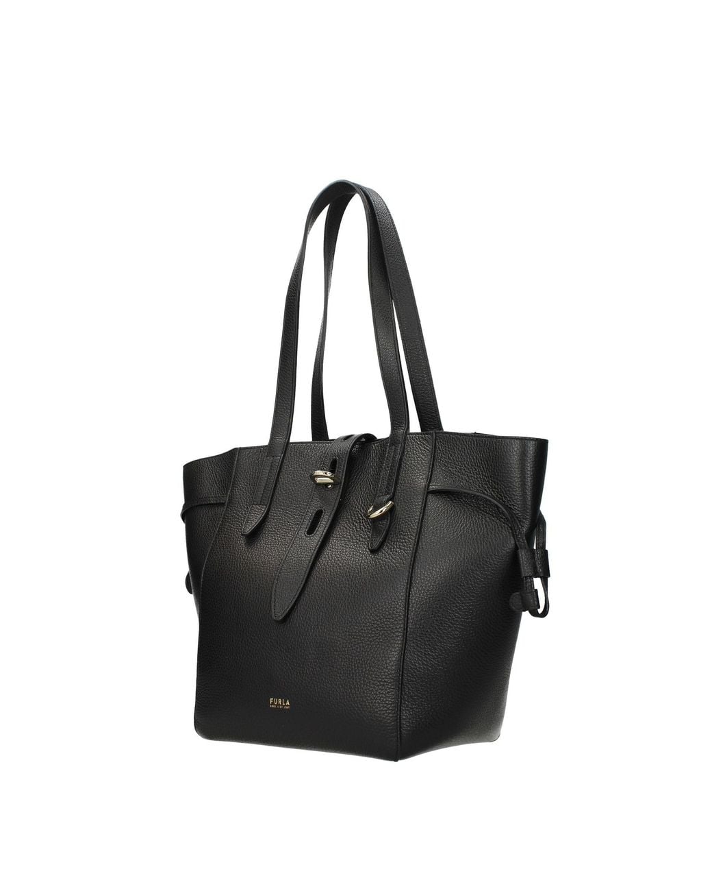 Furla Black Medium Net Tote Bag