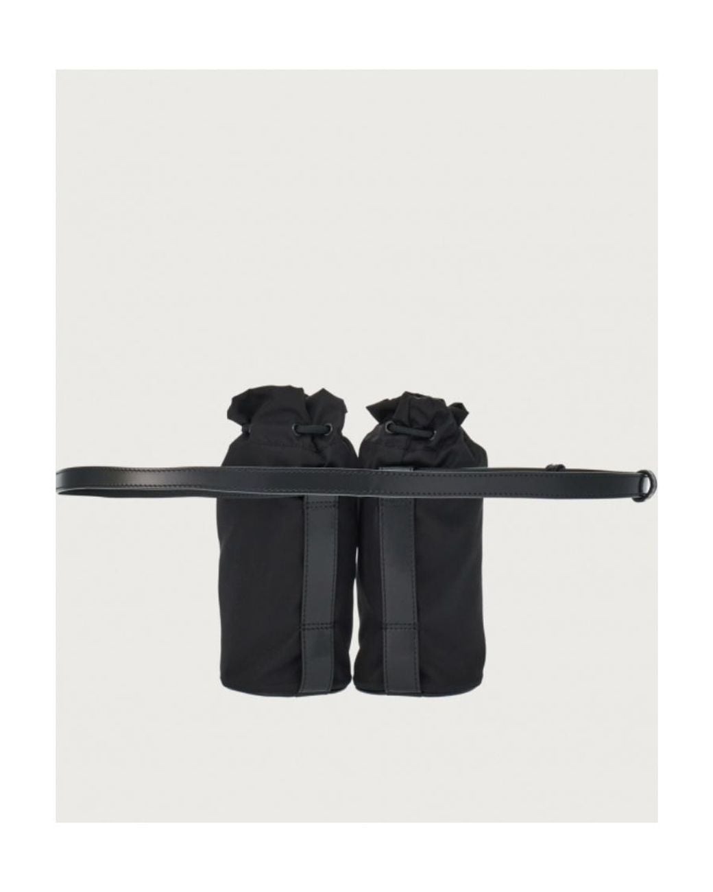 Ferragamo Black Ferragamo Double Belt Bag for men