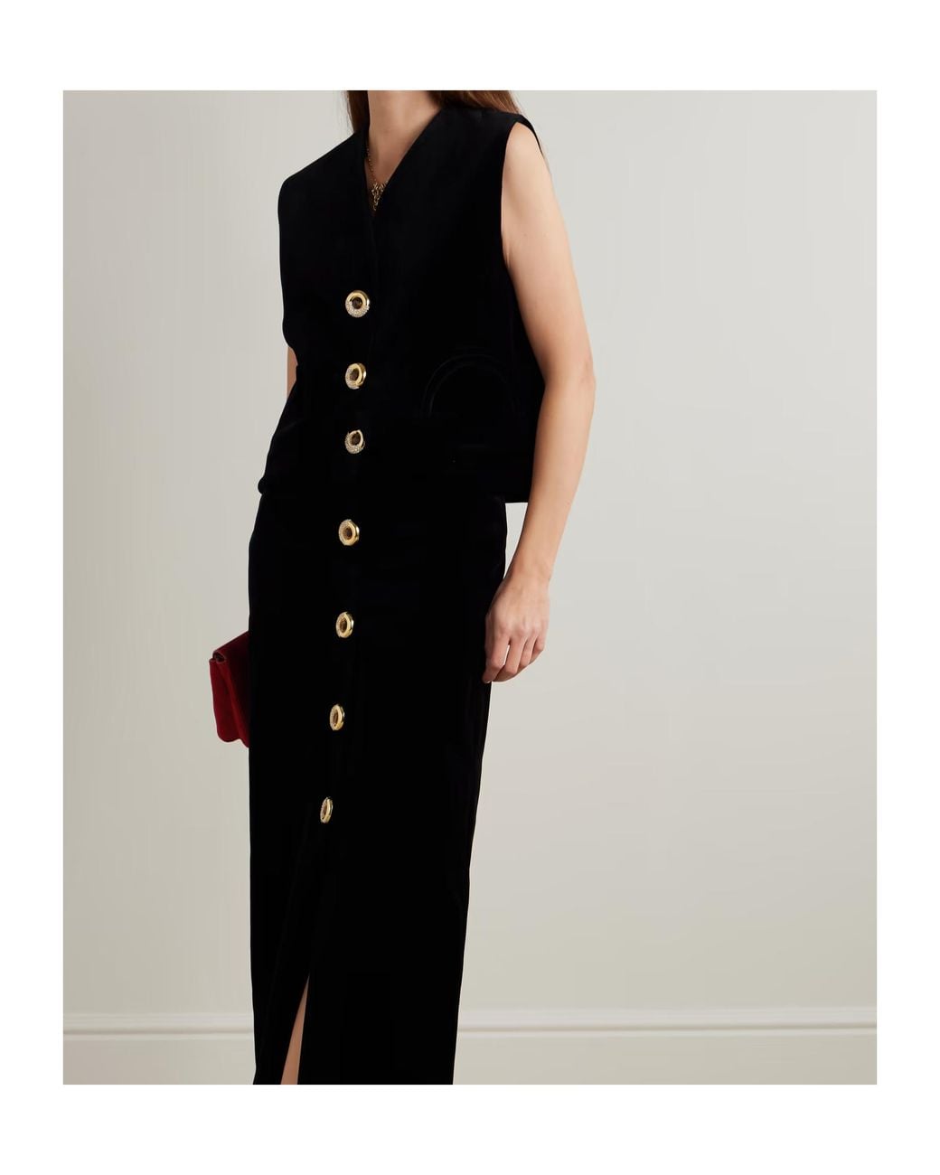 Blazé Milano Black V-Neck Sleeveless Vest