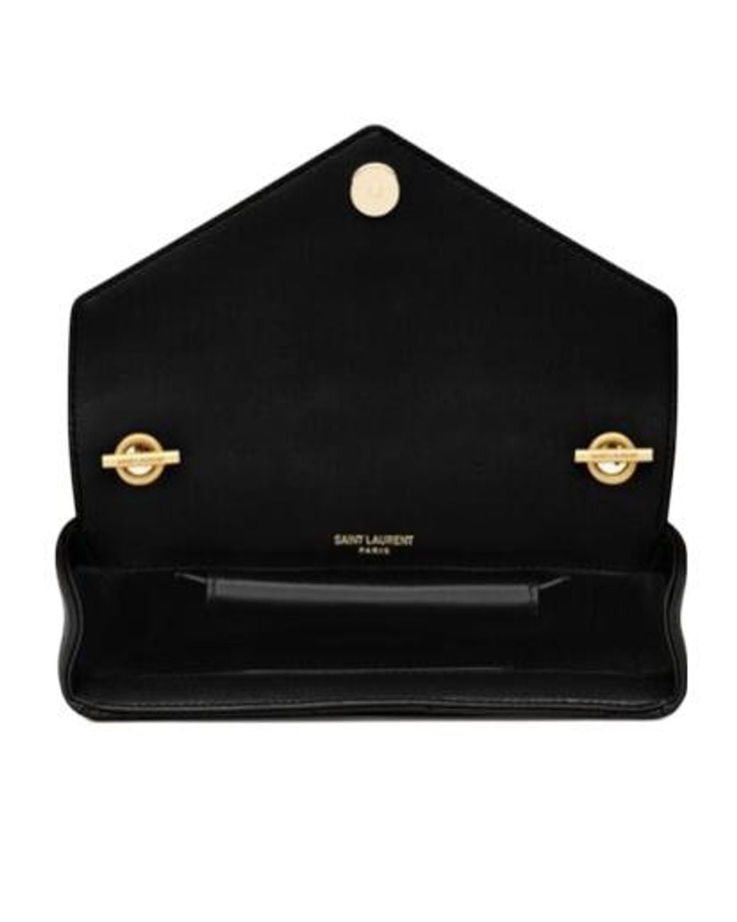 Saint Laurent White Mini Loulou Shoulder Bag
