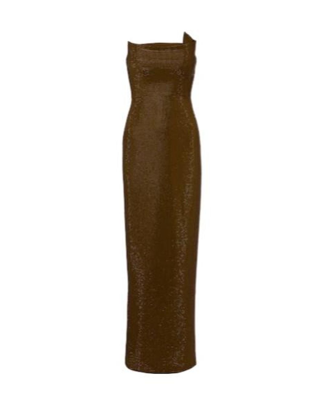 Roland Mouret Green Embellished Strapless Gown