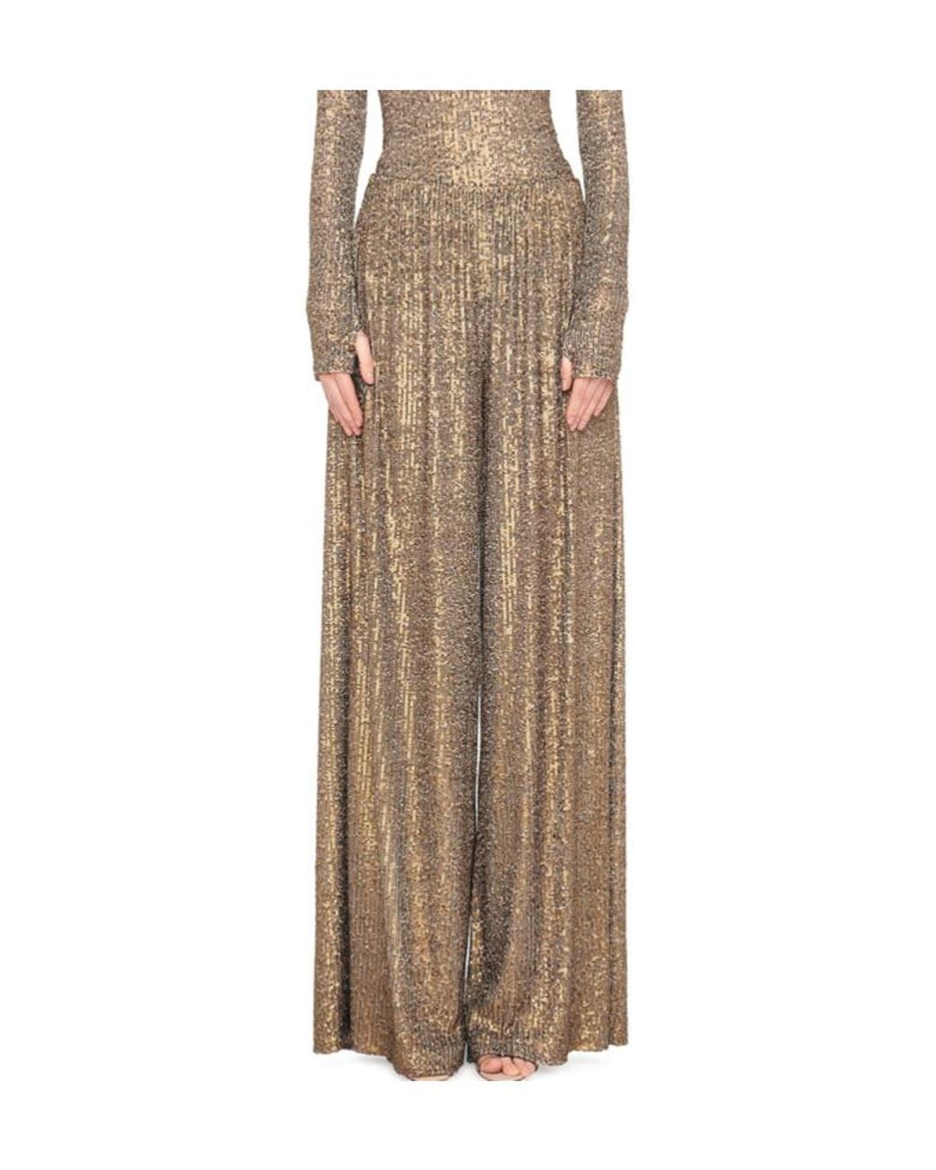 Norma Kamali Brown Boyfriend Elephant Trousers