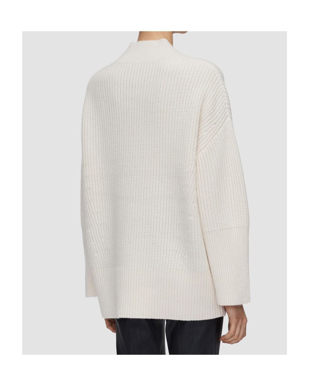 Joseph White Oversized V-Neck Sweater