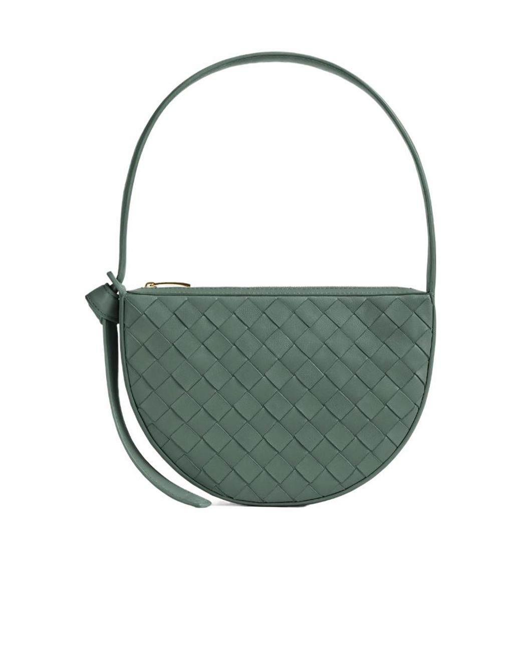 Bottega Veneta Green Intrecciato Shoulder Bag