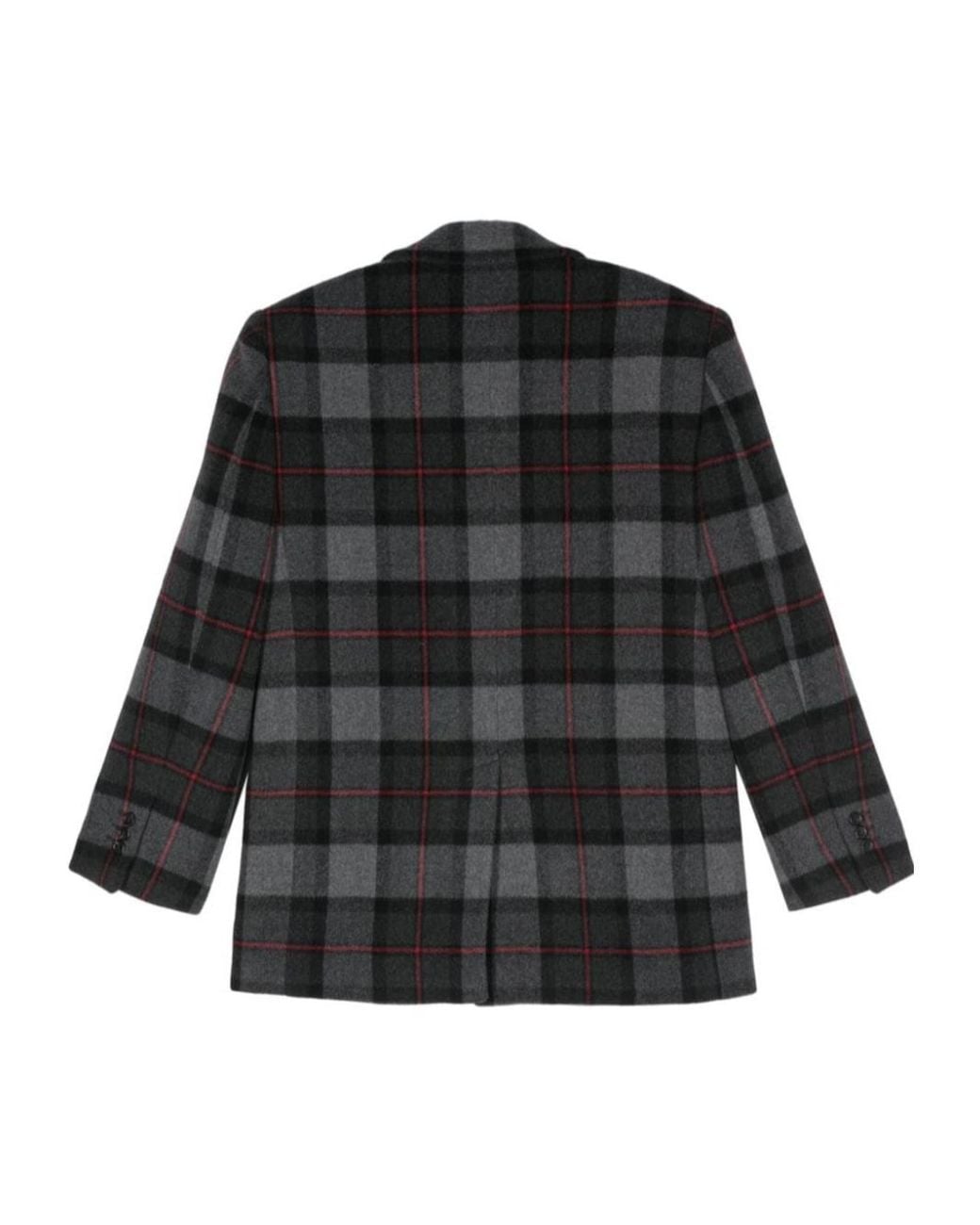 MSGM Black Checked Blazer