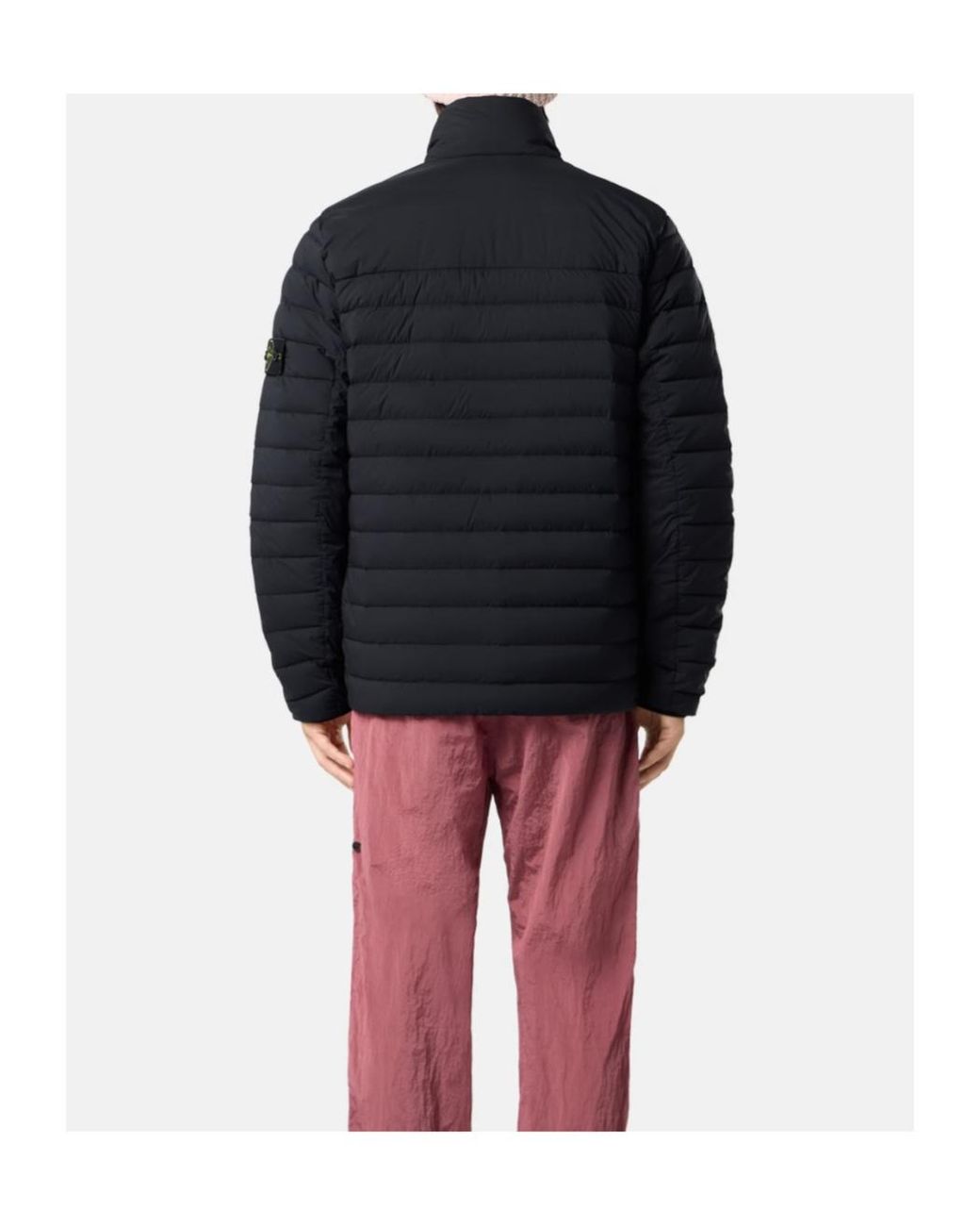 Stone Island Blue Seamless Tunnel Down Jacket for men