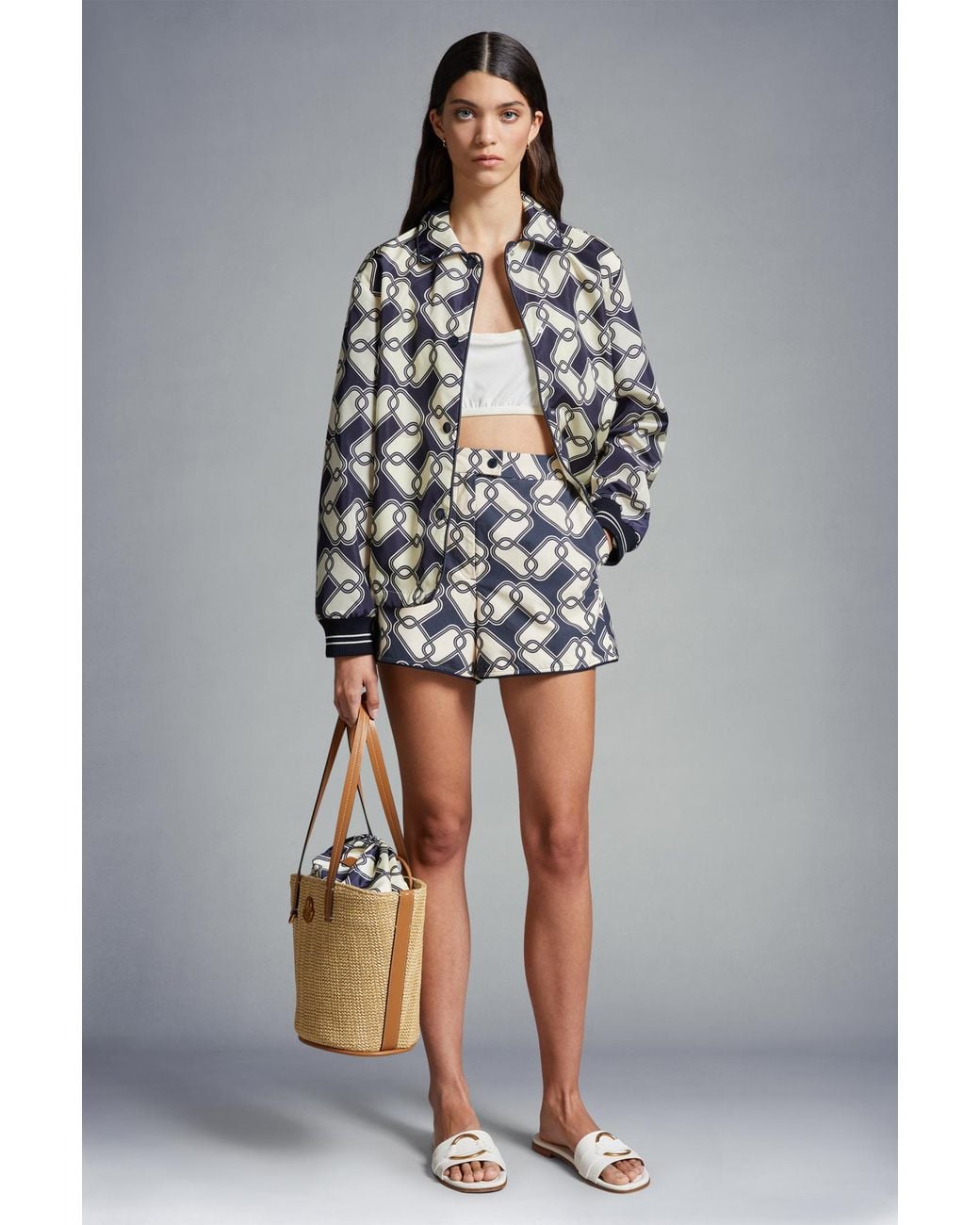 Moncler Multicolor Patterned Mini Shorts