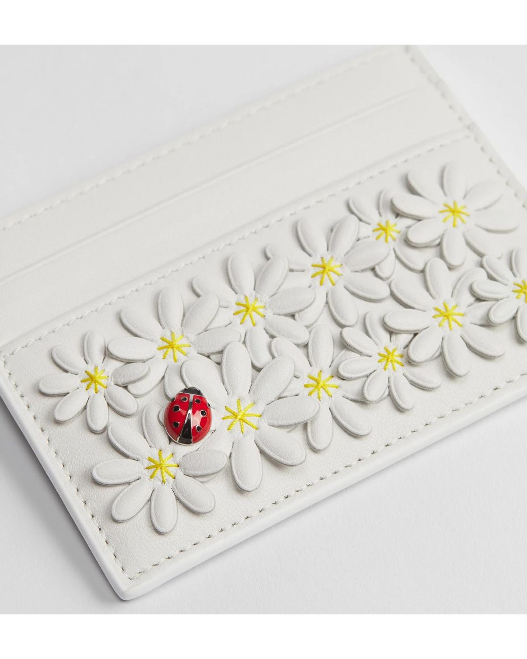 Dior White Jardin Freesia Card Holder