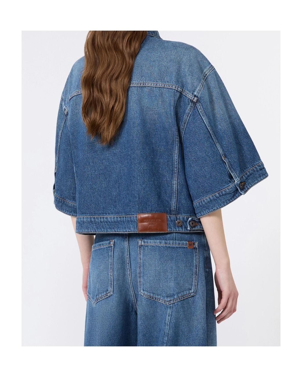 Weekend by Maxmara Blue Oversized Denim Jacket