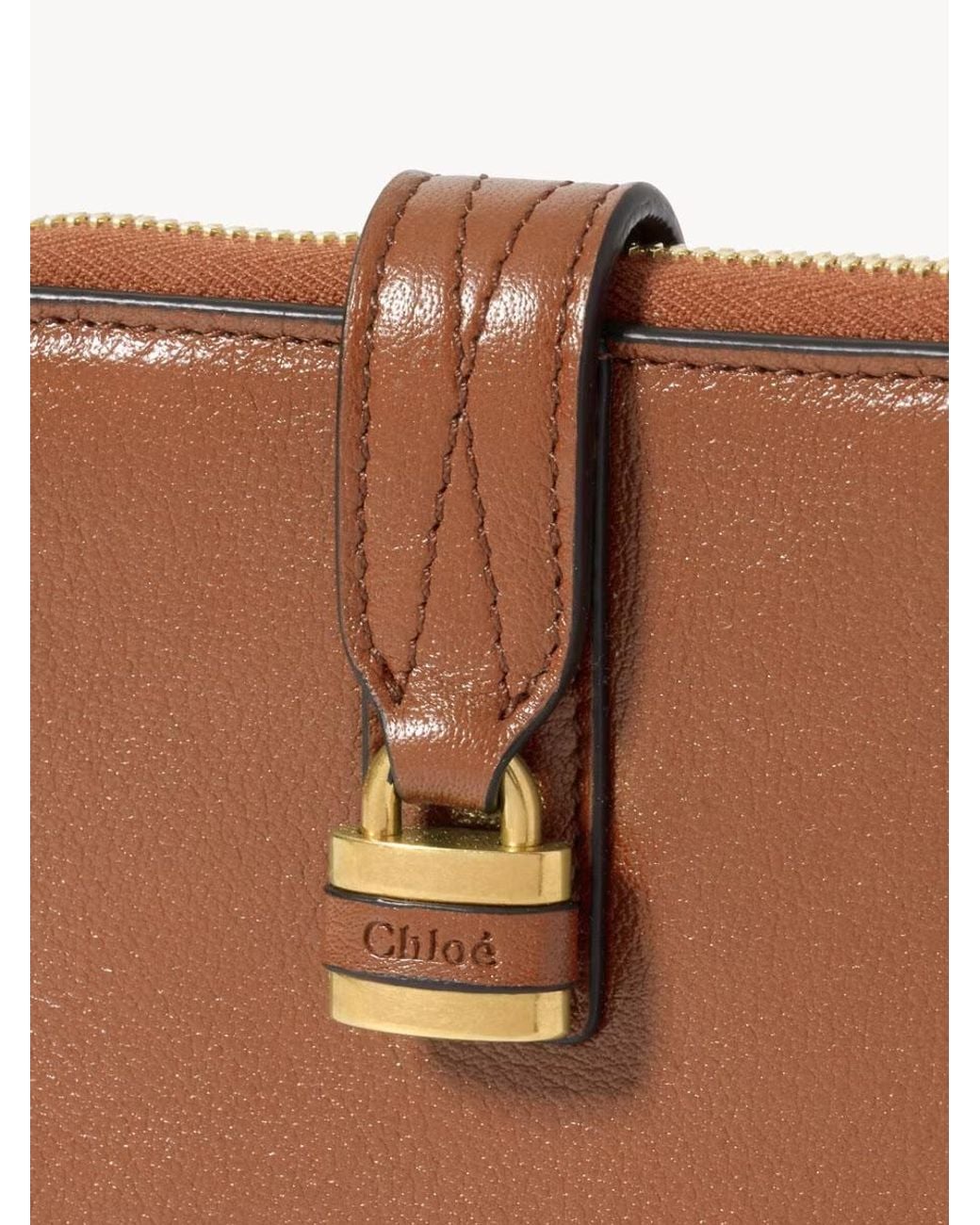 Chloé Brown Chloé Medium Paddington Wallet