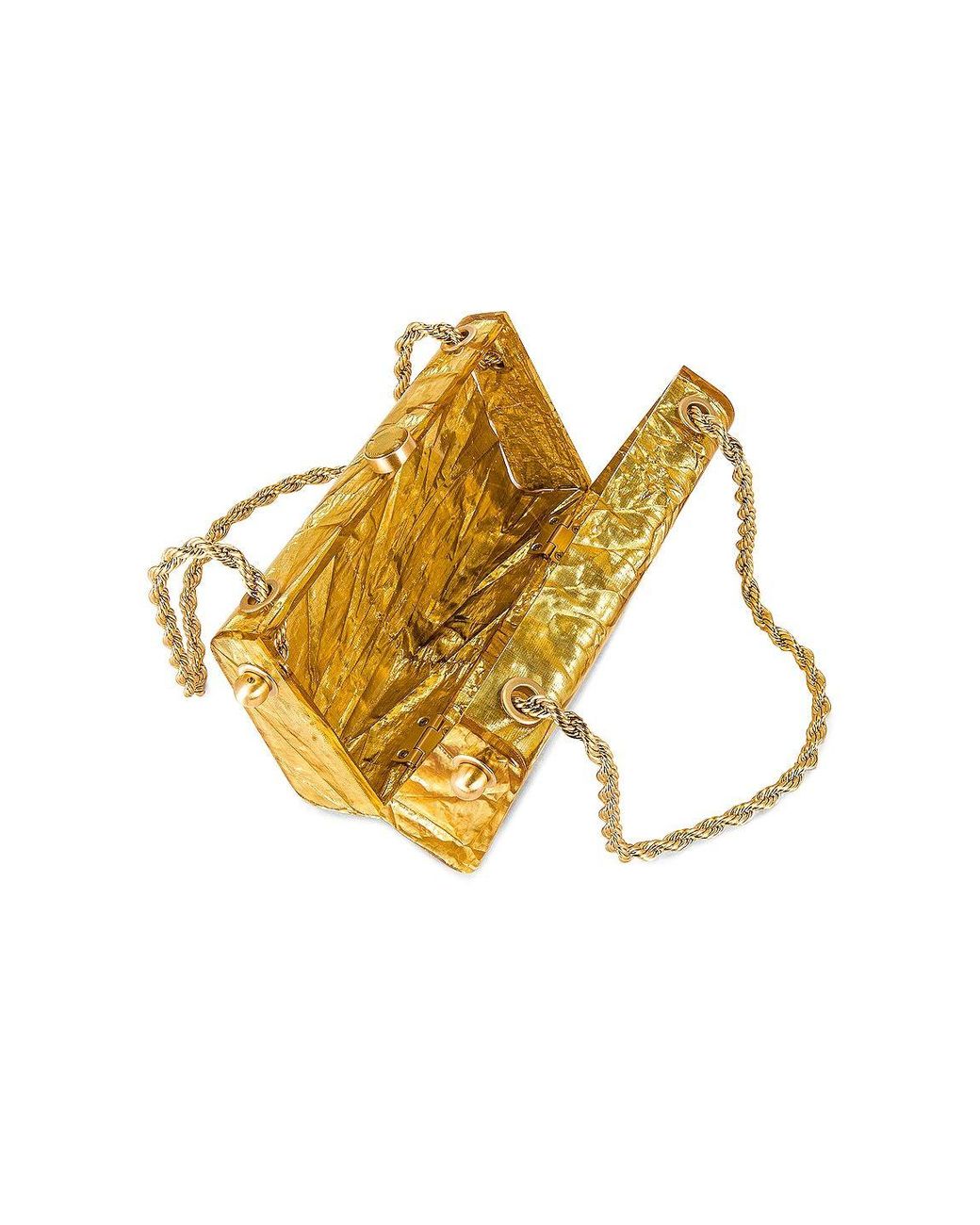 Cult Gaia Metallic Chain Handbag