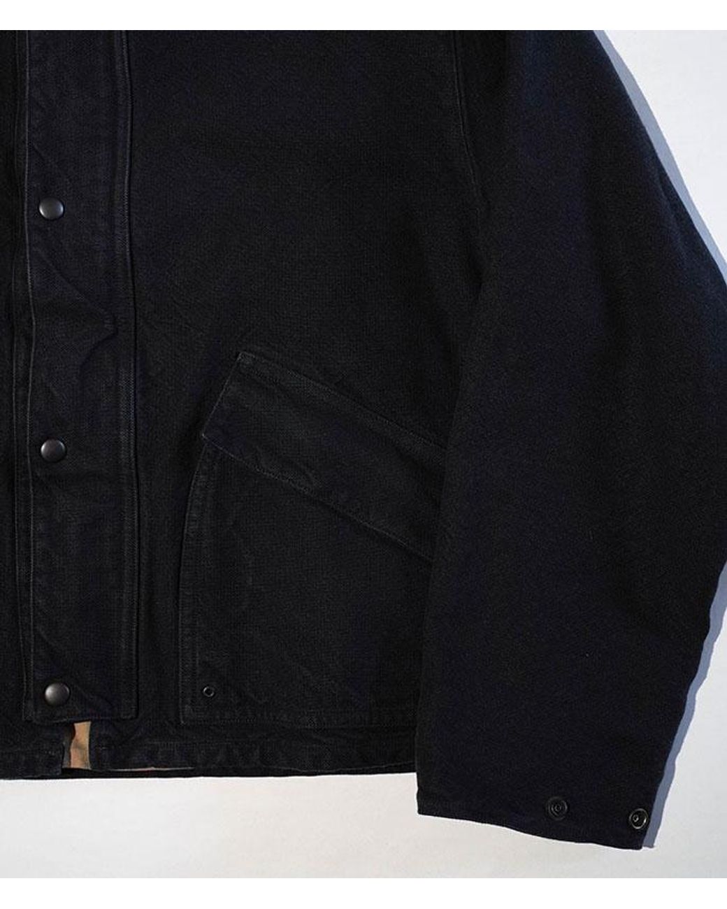 A.PRESSE Black Retro Collared Jacket for men