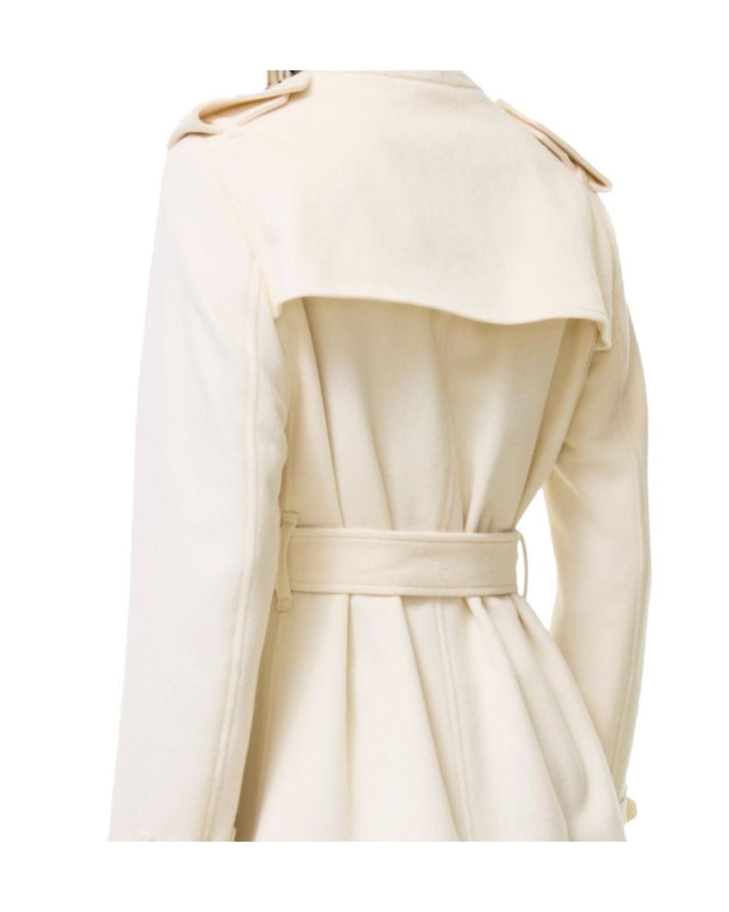Burberry Natural Cashmere Kensington Trench Jacket