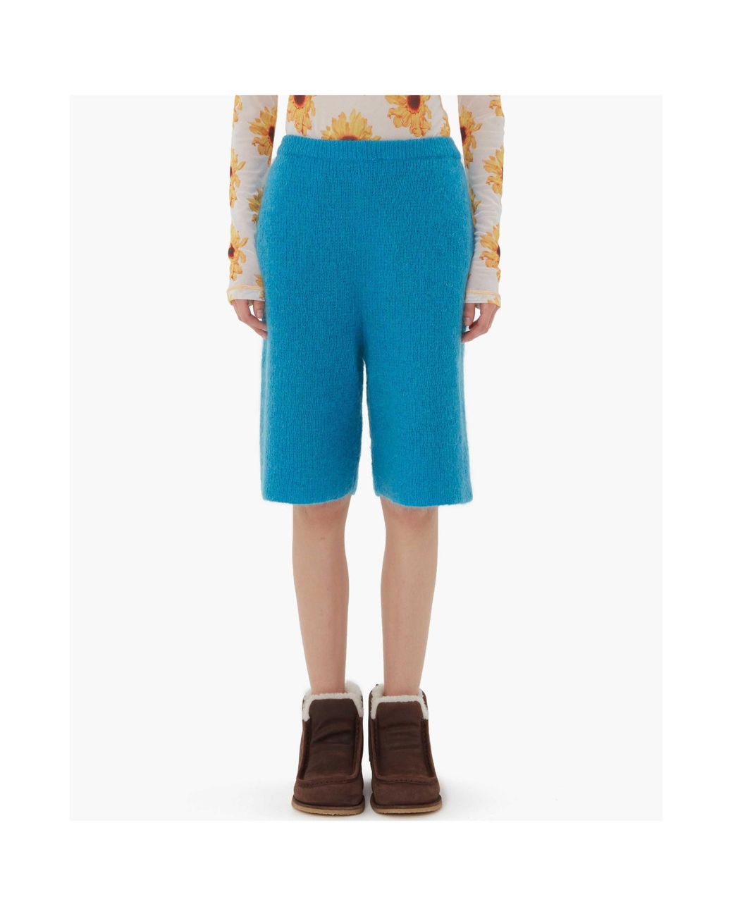 J.W. Anderson Blue Jw Anderson Knitted Bermuda Shorts