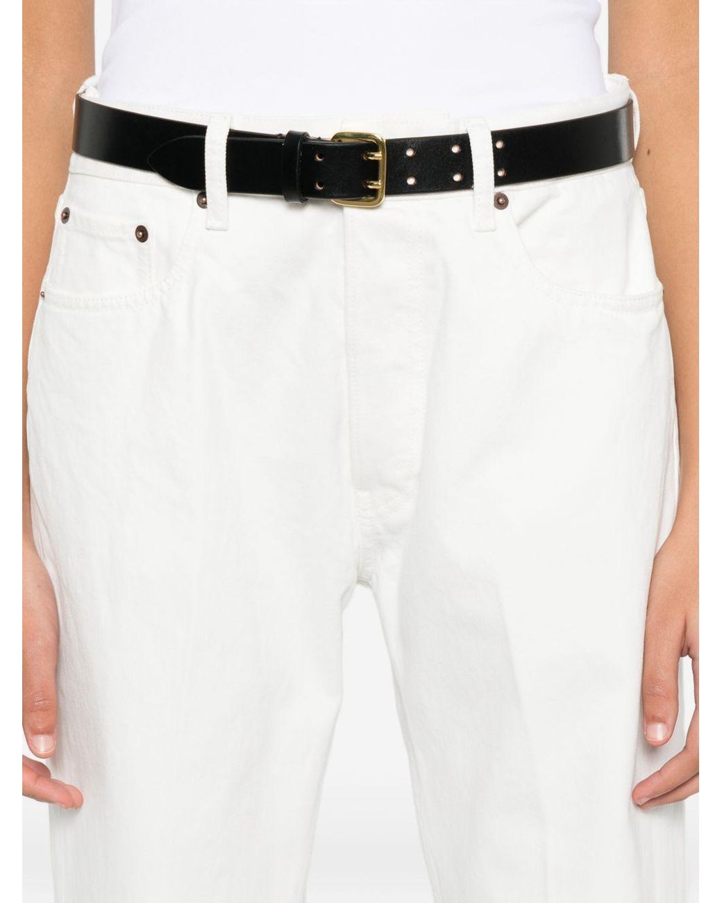 Céline White Boyfriend Jeans 001
