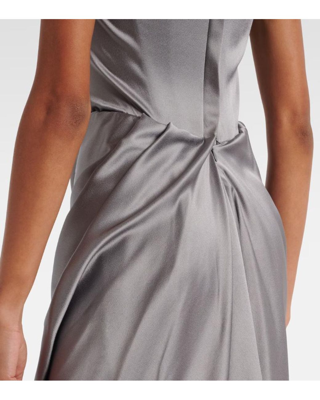 Vivienne Westwood Gray Bridal Nova Cora Satin Corset Dress