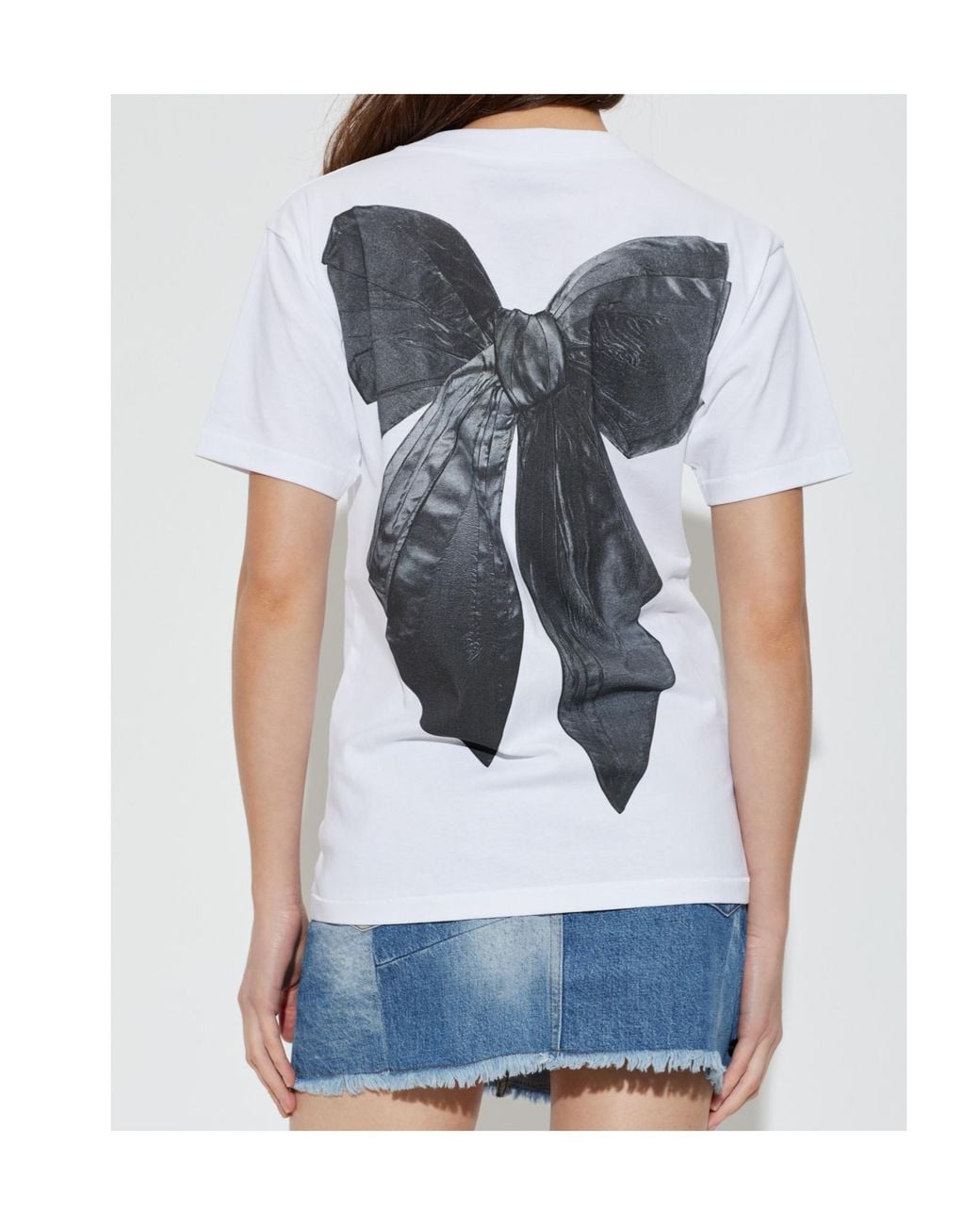 Marc Jacobs White Logo Printed Oversized Crewneck T-Shirt
