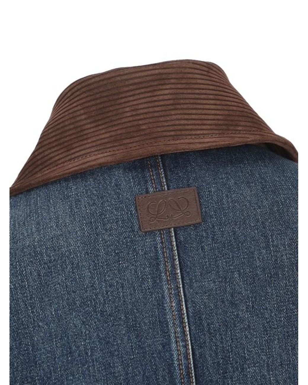 Loewe Blue Short Denim Parka