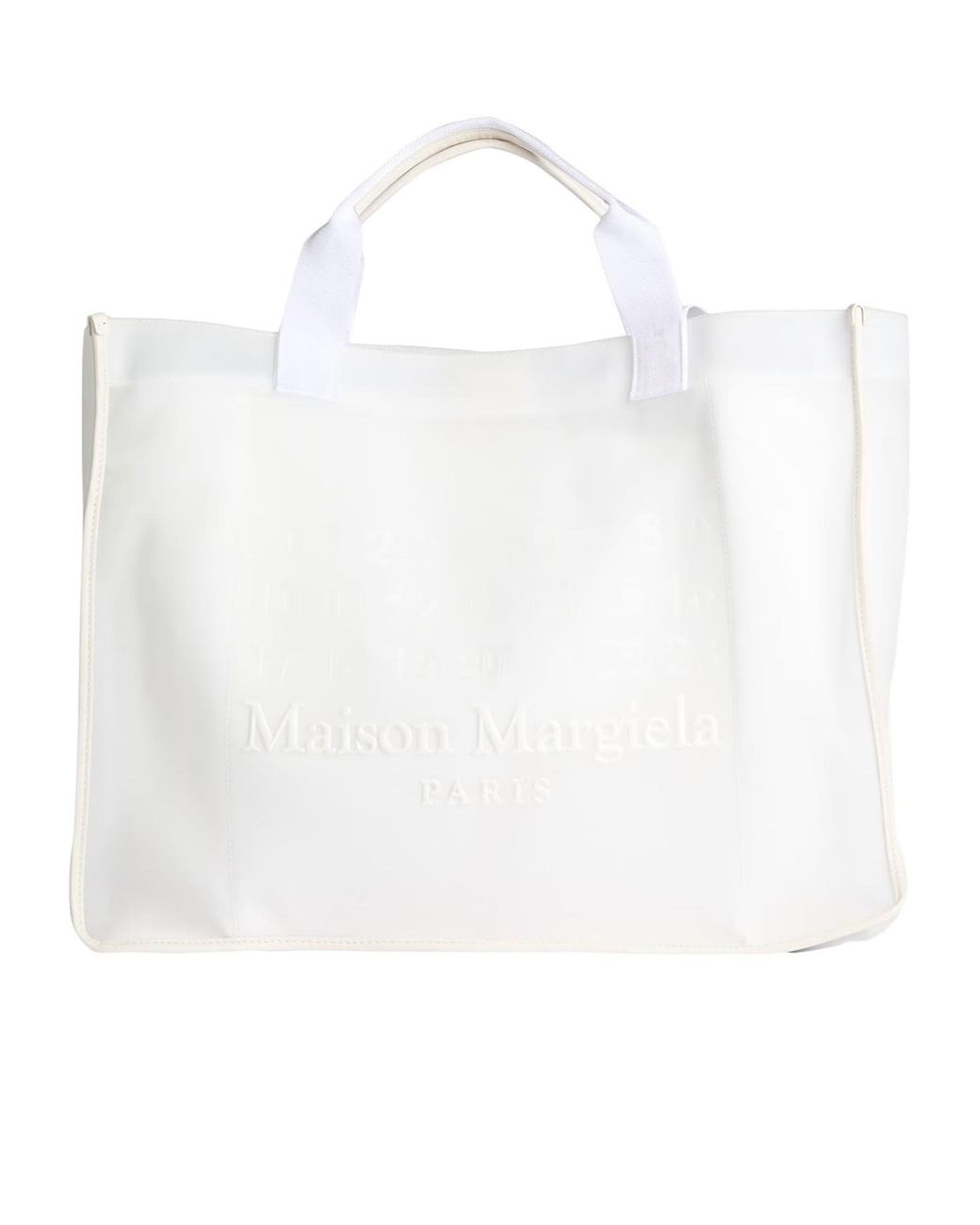Maison Margiela White Large Simple Handbag