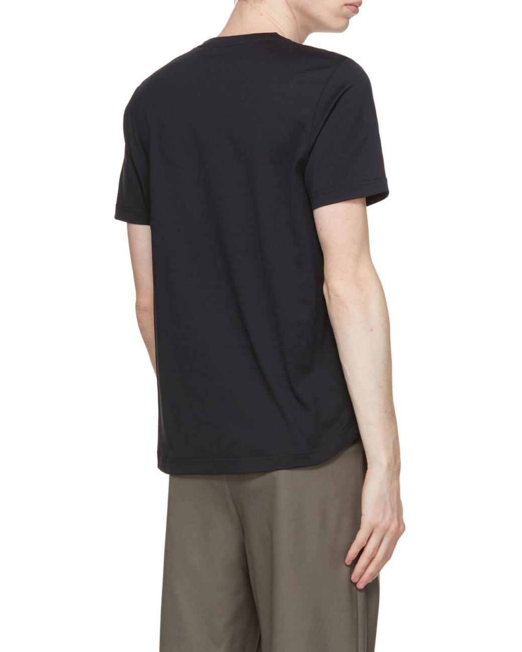 Loro Piana Blue Short-Sleeved Jersey T-Shirt for men