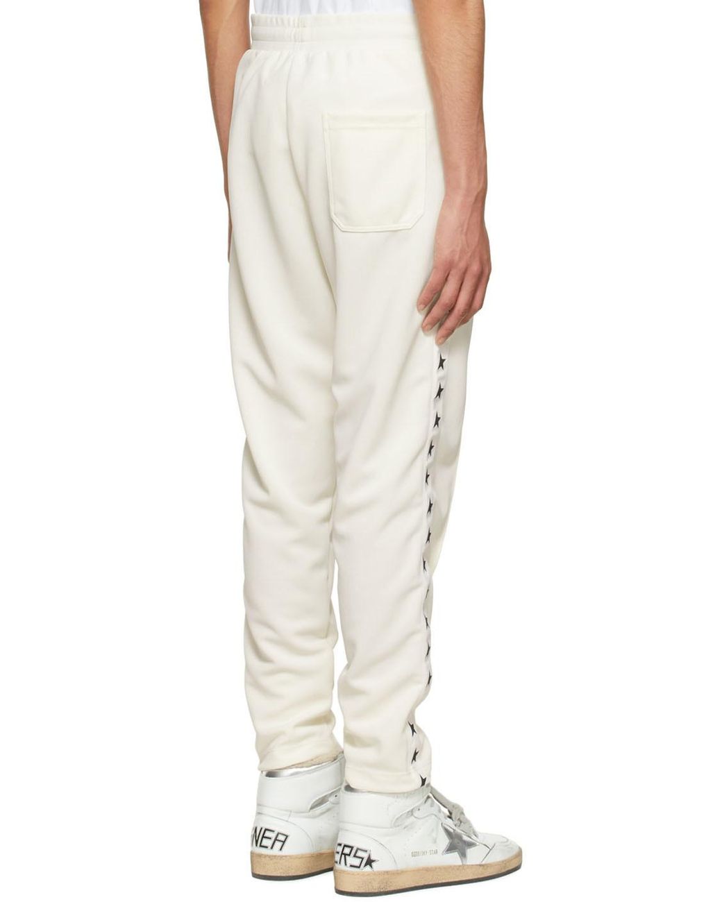 Golden Goose Deluxe Brand Natural Star Tape Sweatpants for men