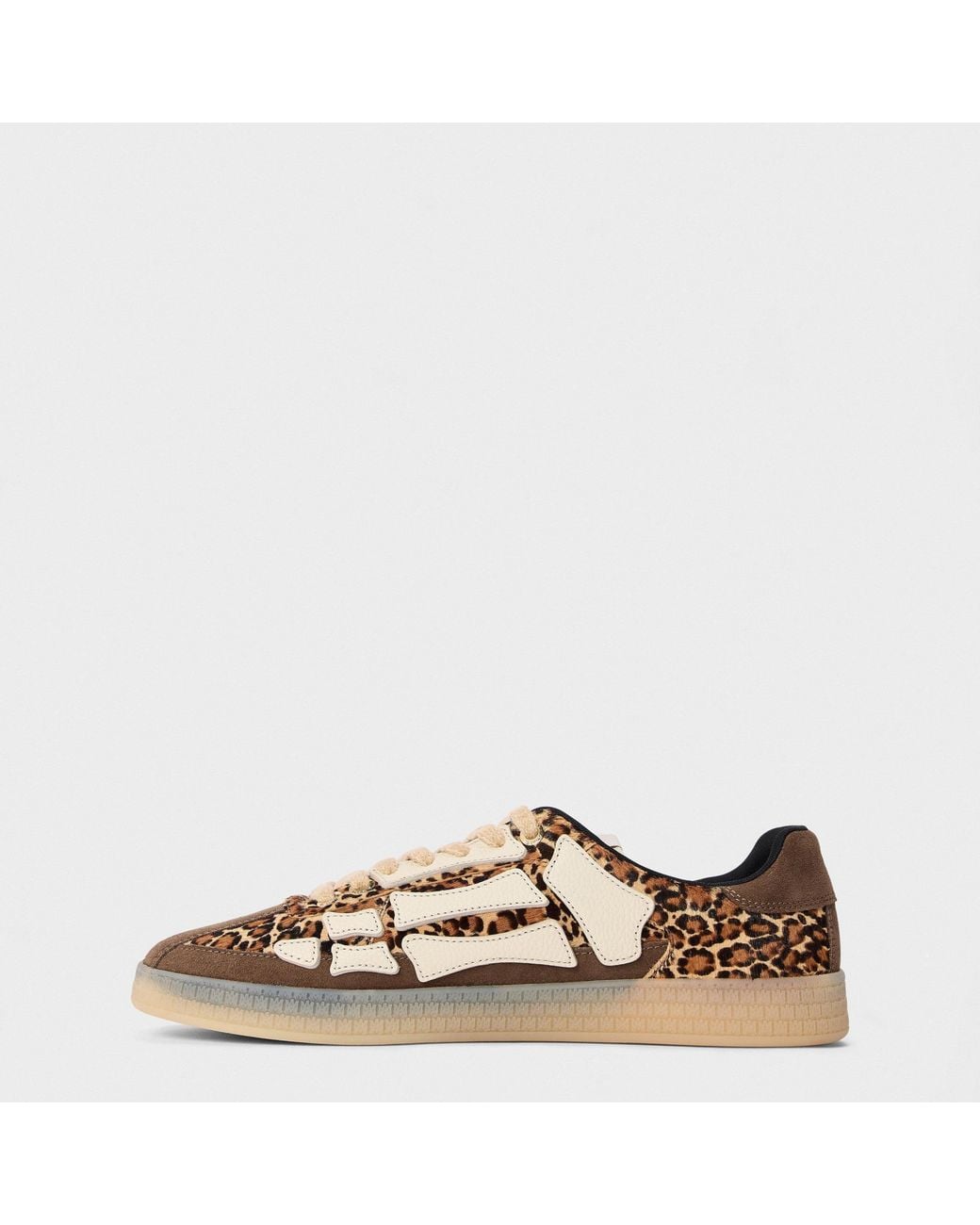 Amiri Brown Print Low-Top Sneakers for men