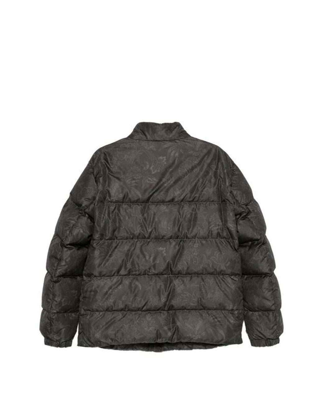 Etro Gray Paisley Puffer Jacket for men