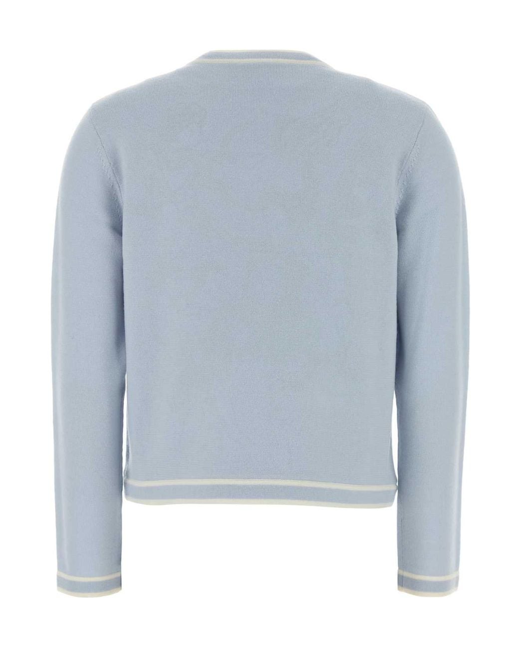 Tory Burch Blue Kendra Crewneck Buttoned Cardigan