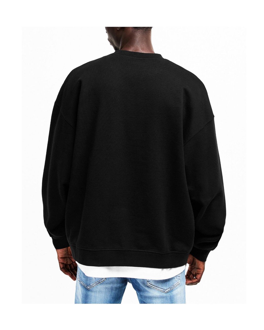 DSquared² Black Big Signature Crew Sweatshirt for men