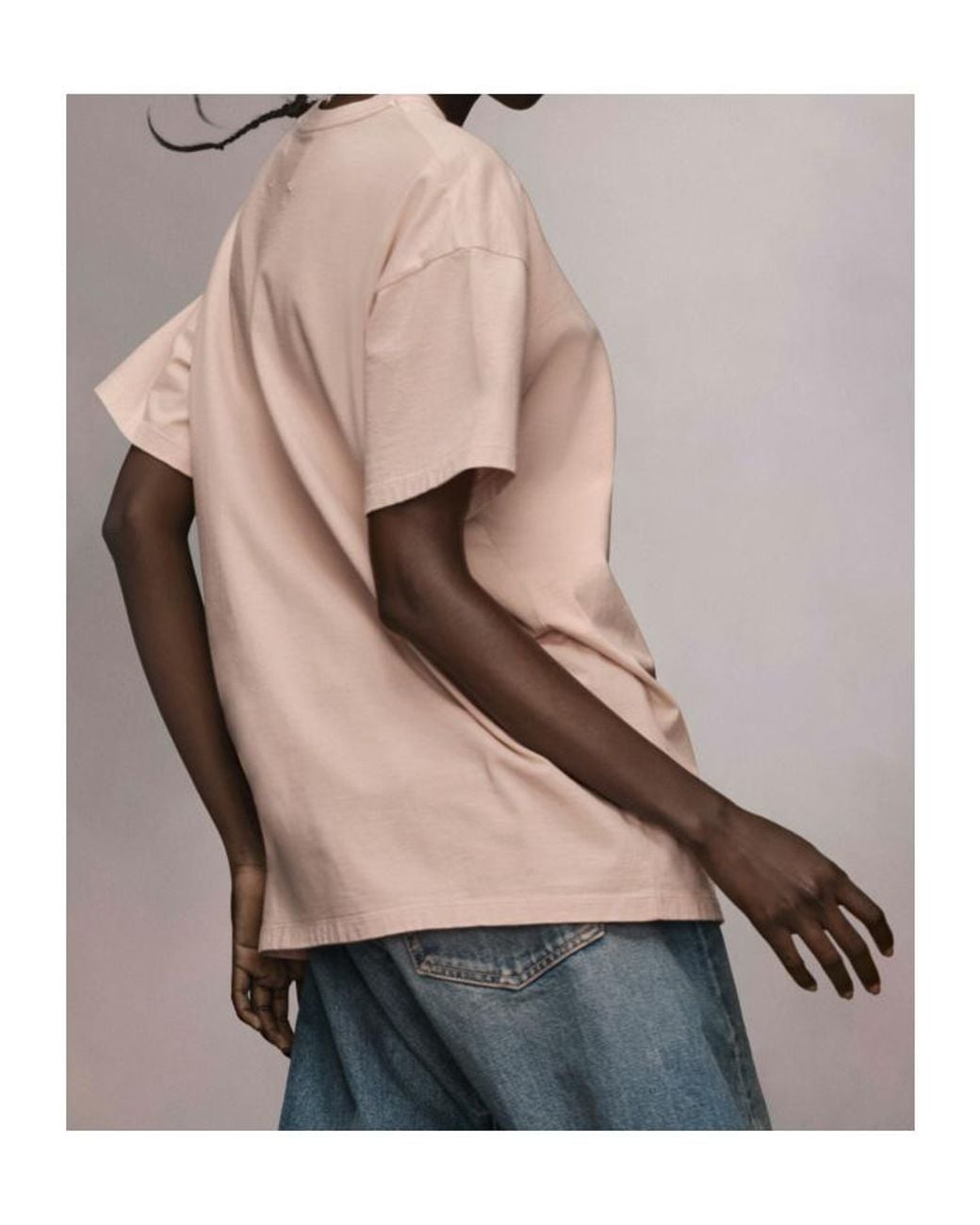 Maison Margiela Pink Logo-Embroidered Crewneck T-Shirt