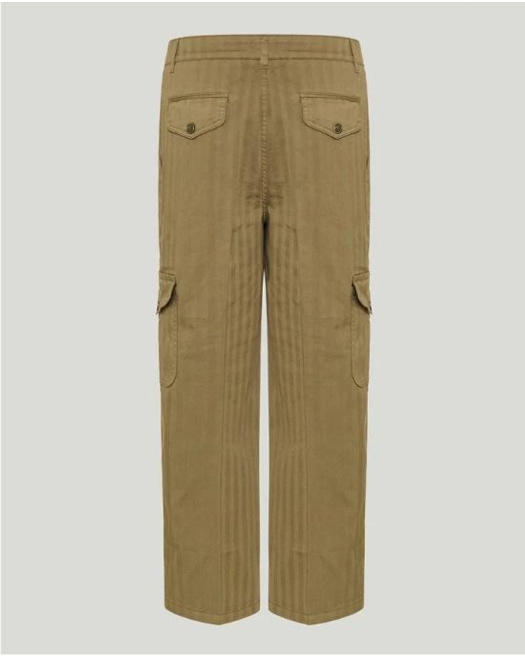 Etro Green Cropped Cargo-Jeans