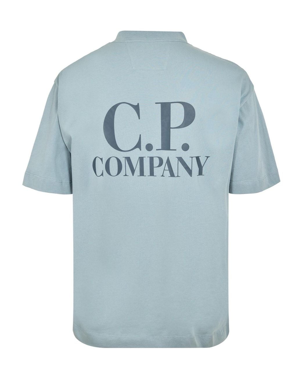 C P Company Blue Logo Tee for men
