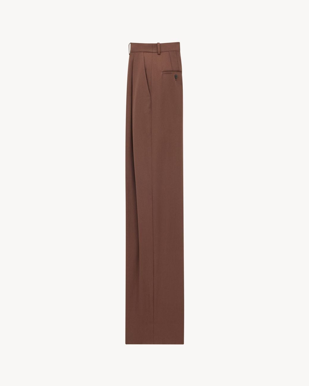 Saint Laurent Brown Wide-Leg Pants