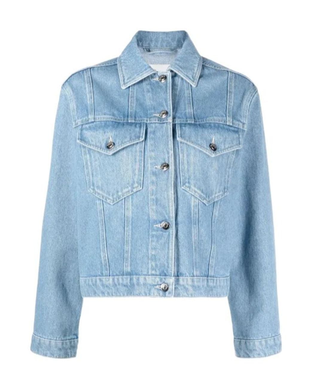 Nanushka Blue Light Wash Denim Jacket