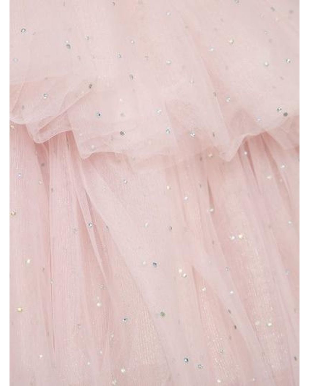 ROTATE BIRGER CHRISTENSEN Pink Crystal-Embellished Tulle Minidress
