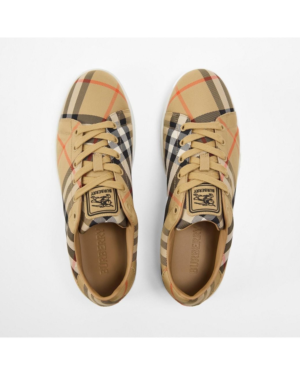 Burberry Natural Low-Top Sneakers