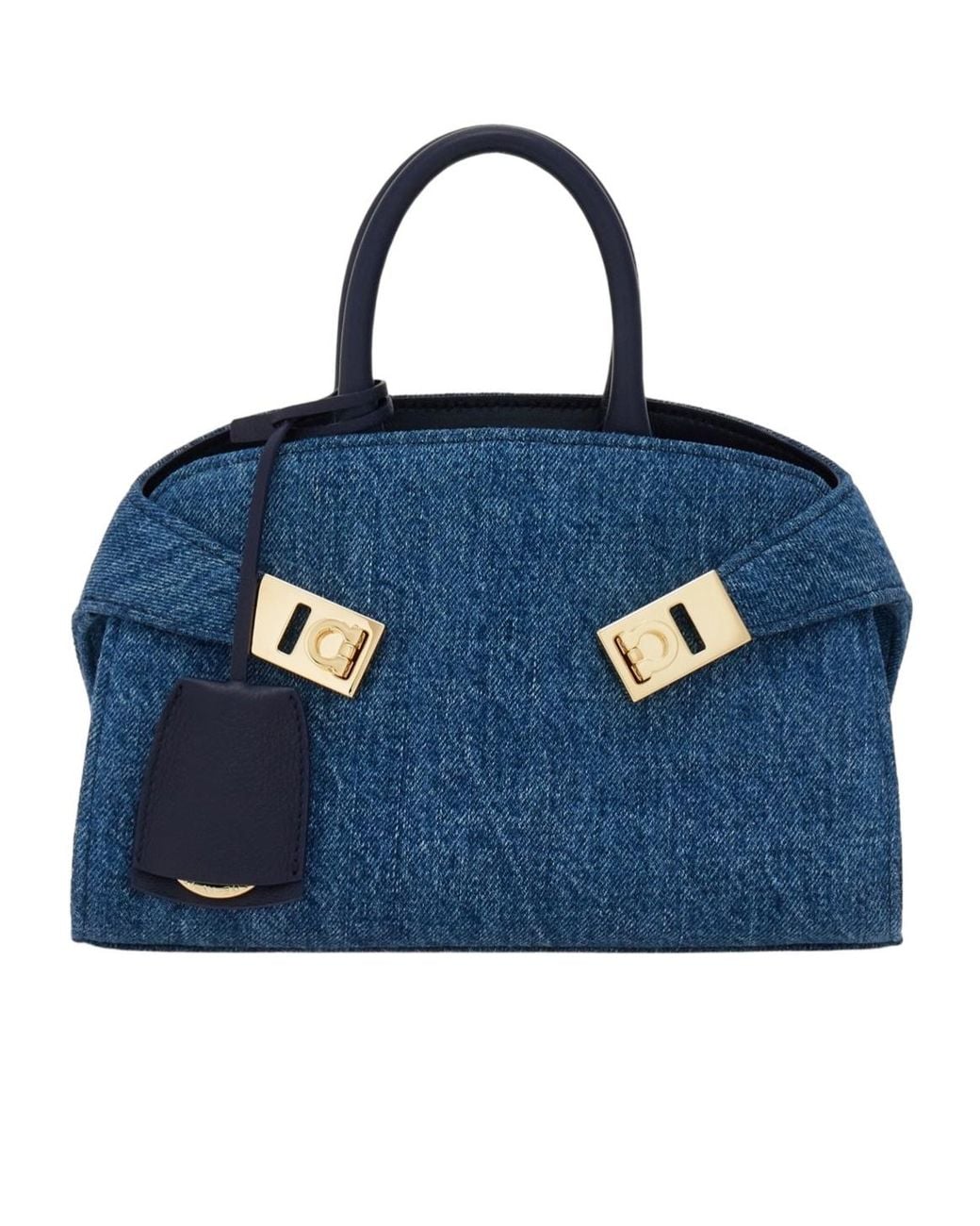 Ferragamo Blue Hug Handbag (Xs)