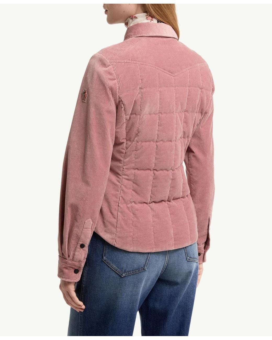 Moncler Pink Grenoble Apres Ski Quilted Down Jacket