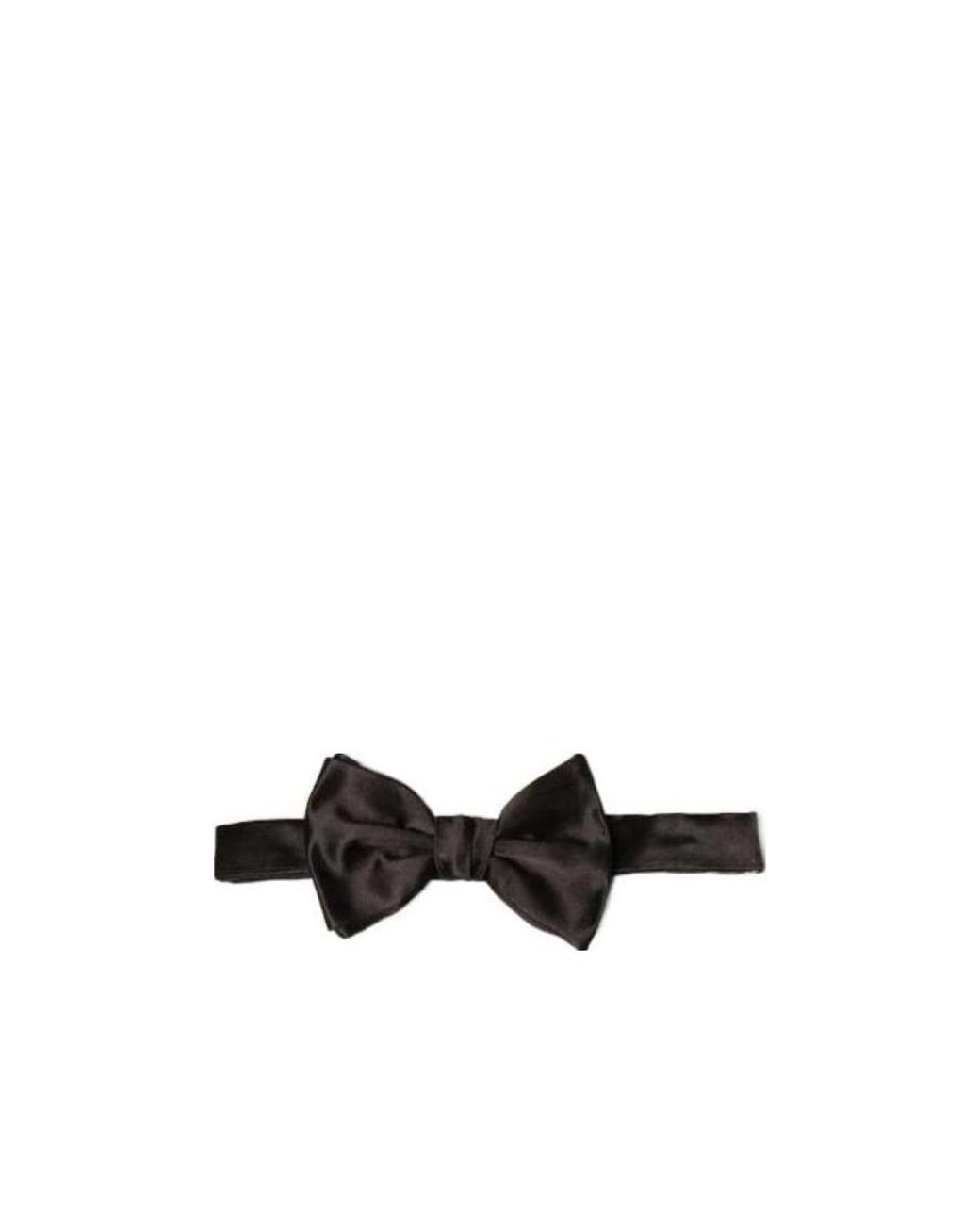 Emporio Armani White Clip-Fastened Bow Tie for men