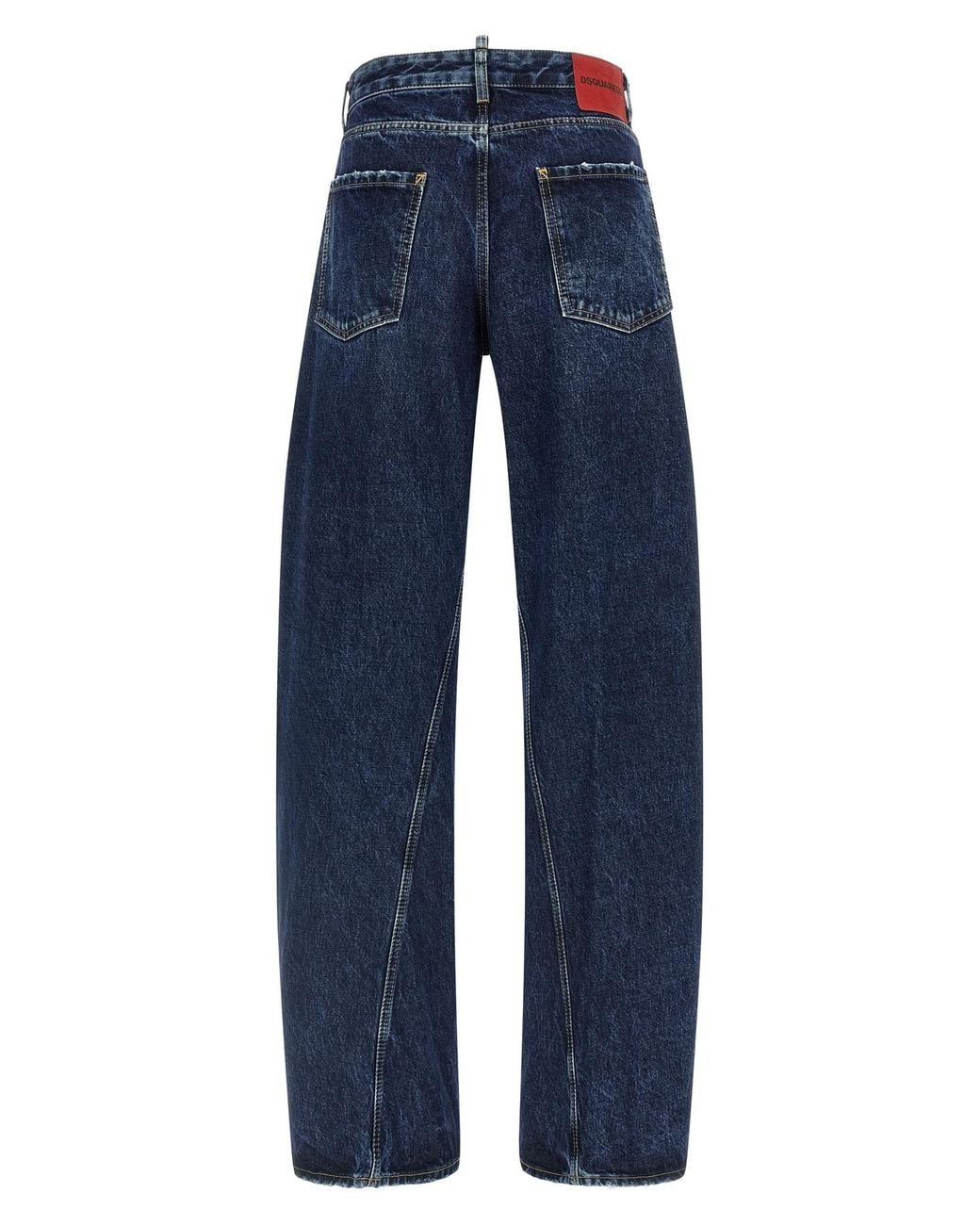 DSquared² Blue ディースクエアード2 ルーズツイスト ワイドレッグジーンズ