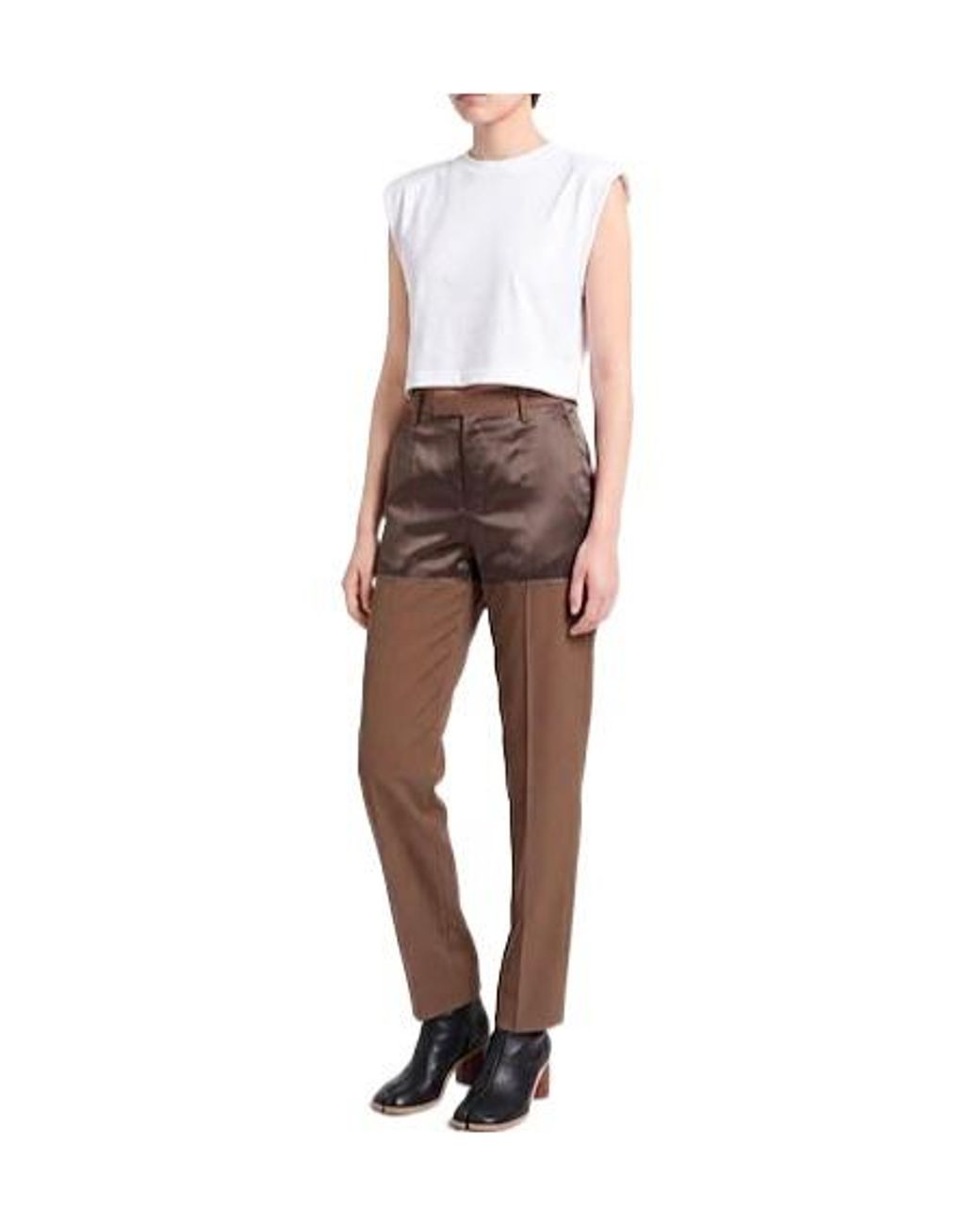 MM6 by Maison Margiela Gray Straightleg Tailored Trousers