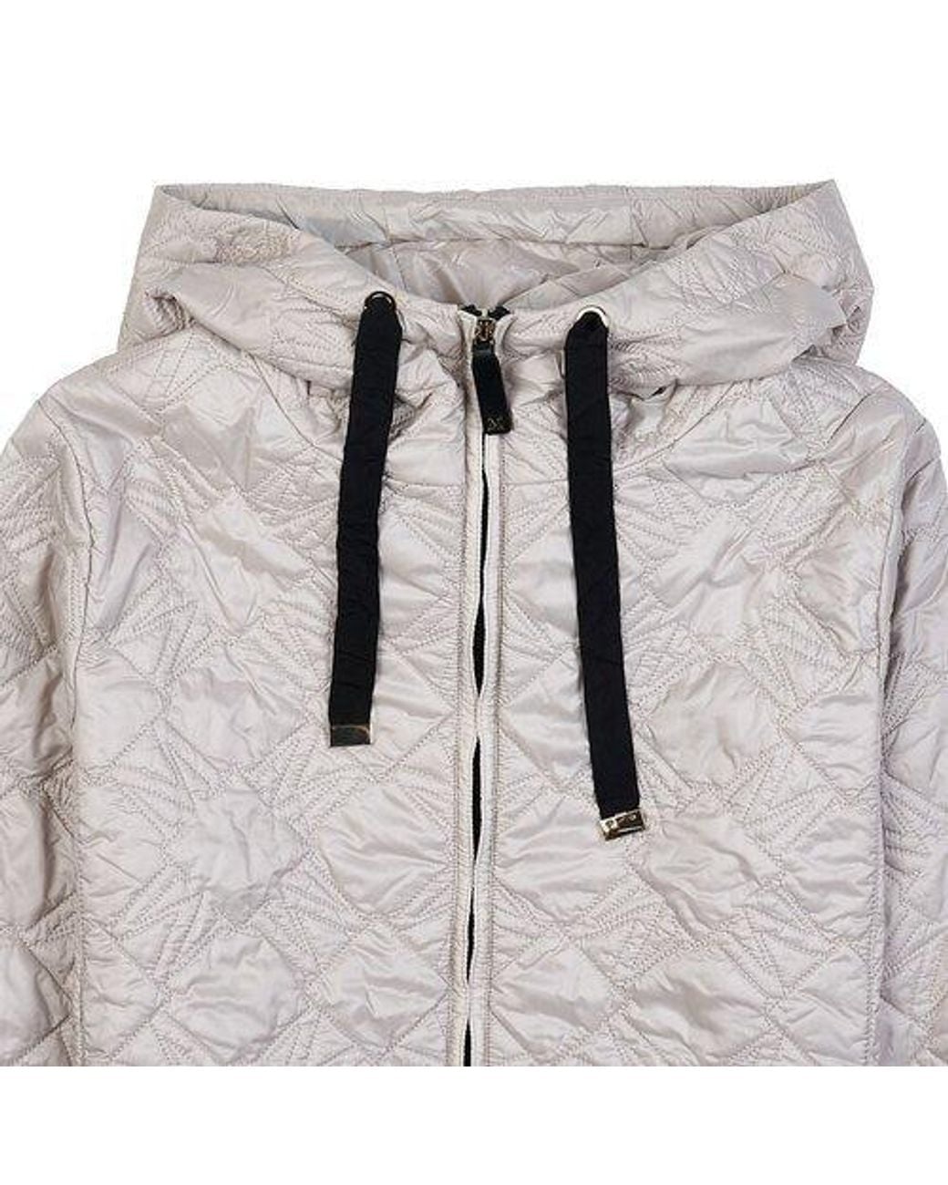 Max Mara Gray Hooded Jacket