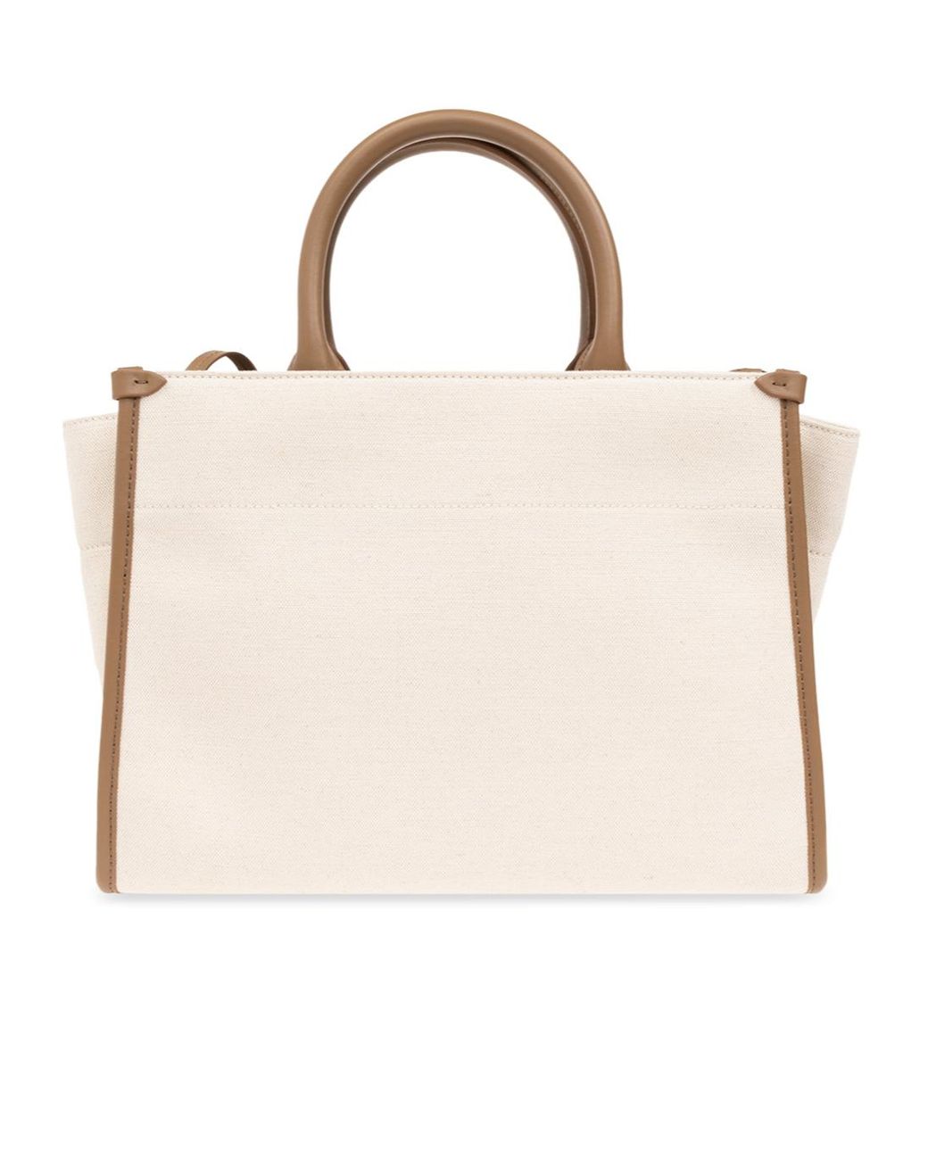 Lanvin Natural Logo Logo Patch Shopping Bag