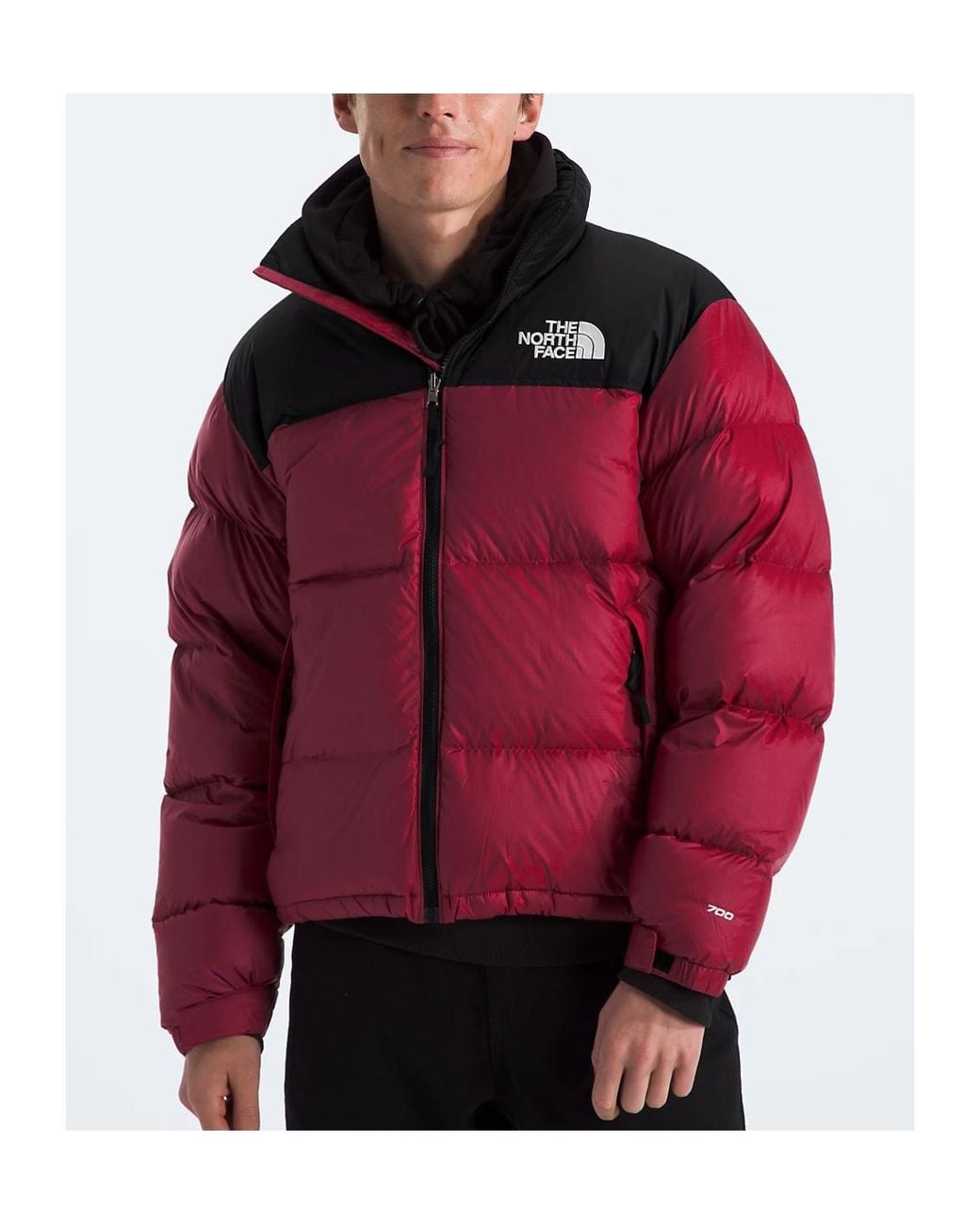 The North Face Black Zippered Long-Sleeved Down Jacket for men