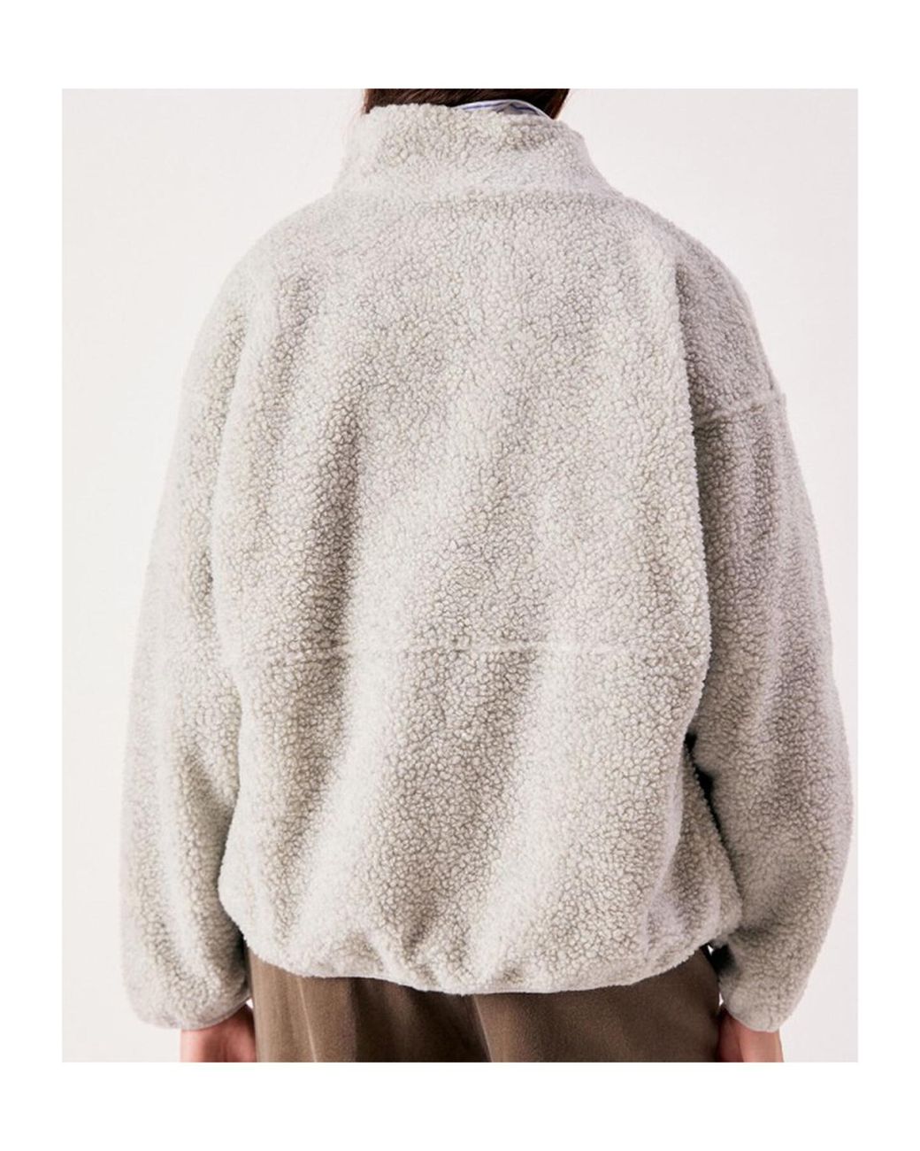 American Vintage Gray Zip-Up Logo Sweatshirt