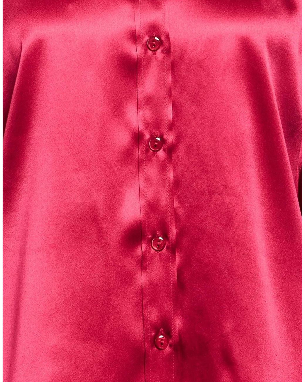 Dolce & Gabbana Solid-Colored Satin Long-Sleeve Shirt