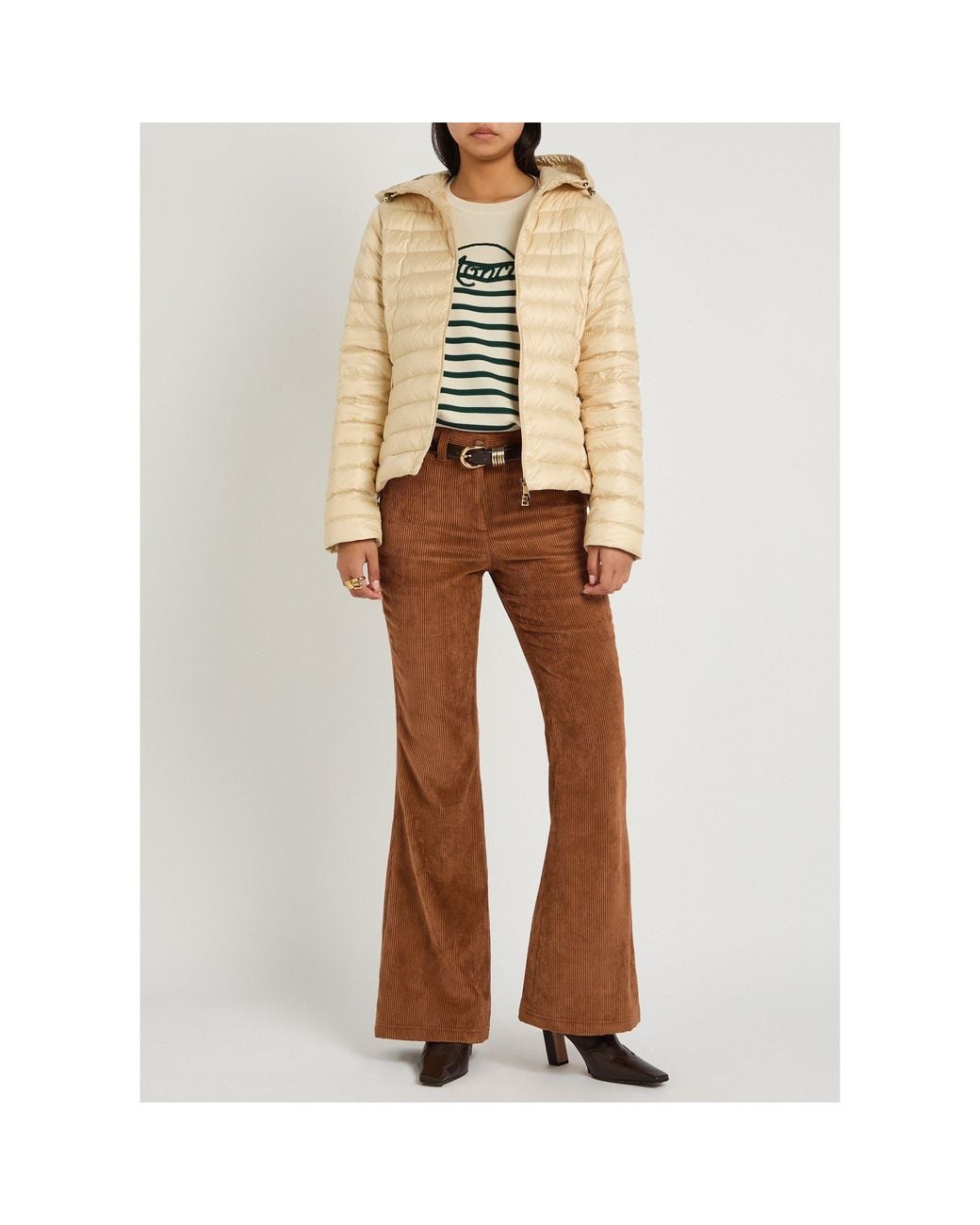 Moncler Brown Casual Corduroy Pants