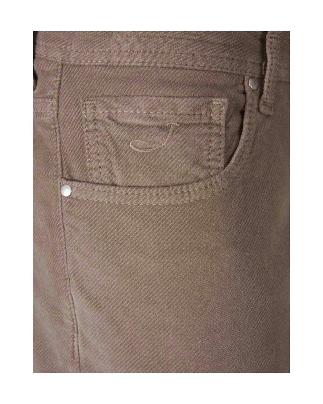 Jacob Cohen Gray Logo Patch Straight-Leg Pants for men