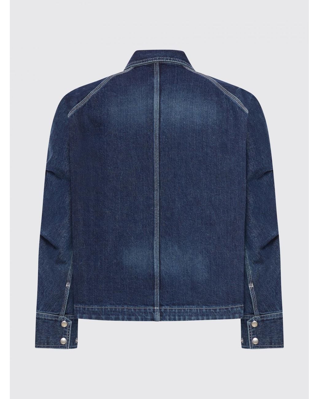 Sacai Blue Buttoned Denim Jacket for men